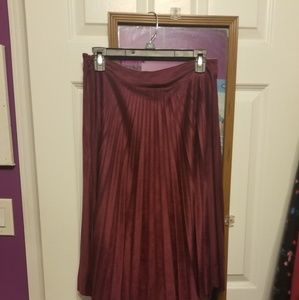 Burgundy skirt